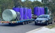 Smart Bund Fuel and Chemical Storage Tanks Loaded on Truck for Freight and Delivery